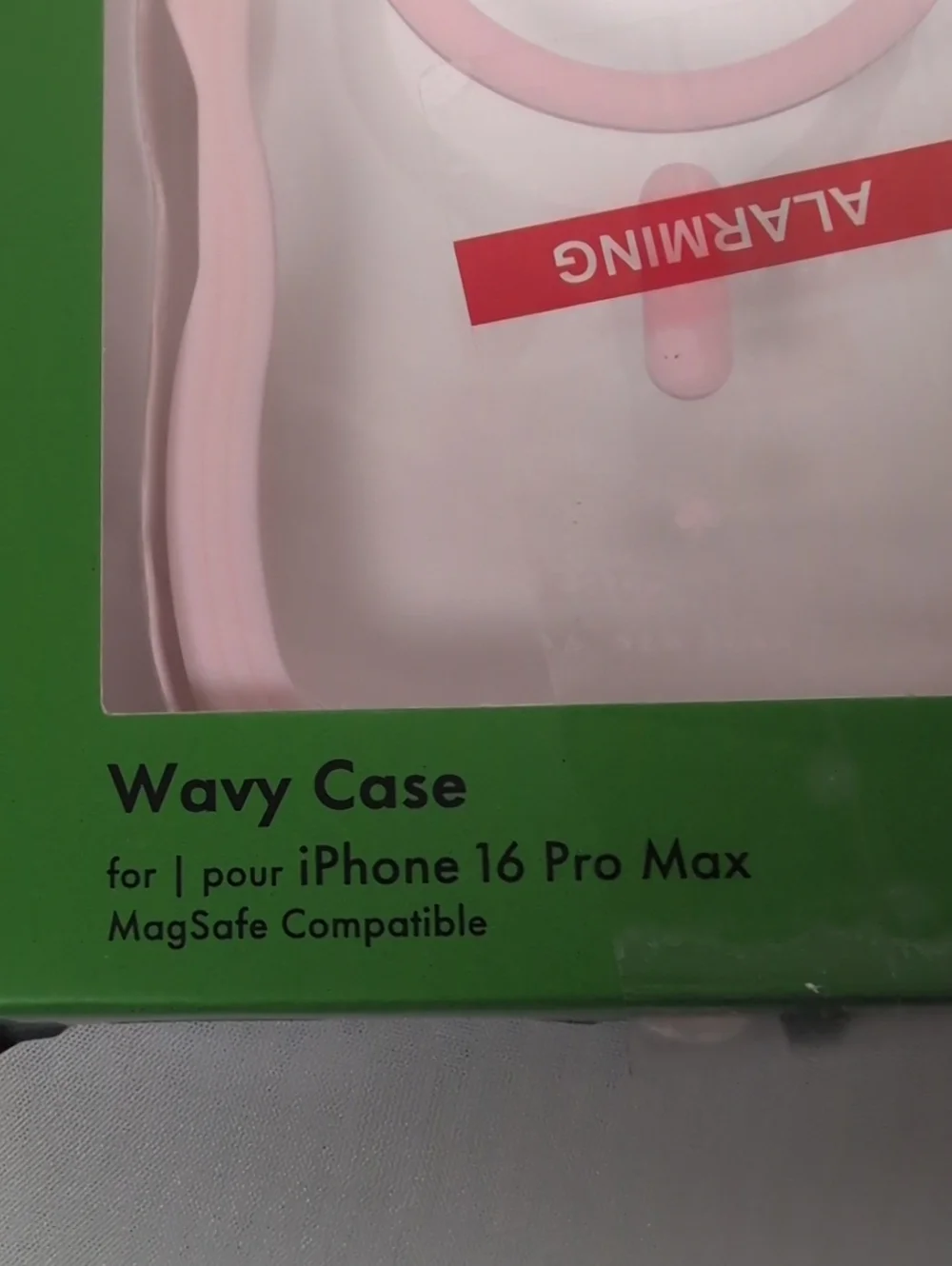 Kate Spade iPhone 16 Pro Max Wavy Phone Case Pale Pink Clear